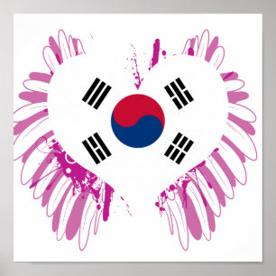 Südkorea-Flagge kaufen Poster