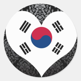 Südkorea-Flagge kaufen Runder Aufkleber
