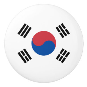 Südkorea-Flagge Keramikknauf