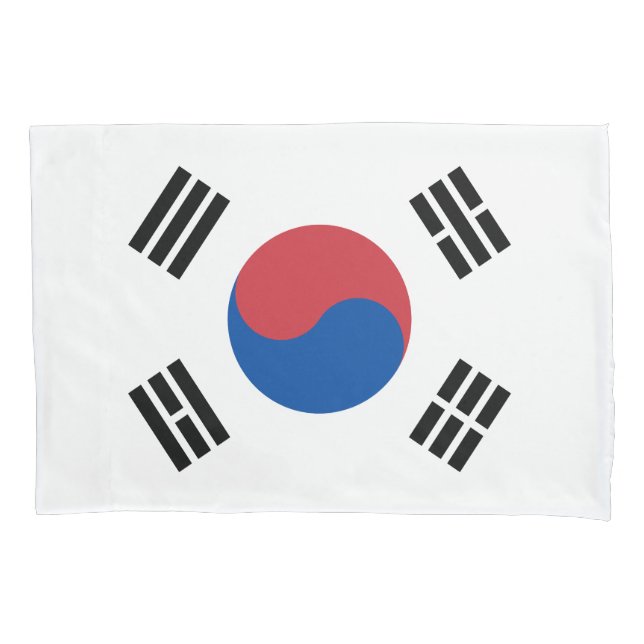 Südkorea-Flagge Kissenbezug (Vorderseite)