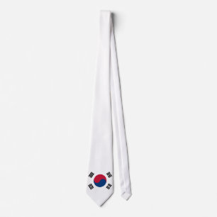 Südkorea-Flagge Krawatte