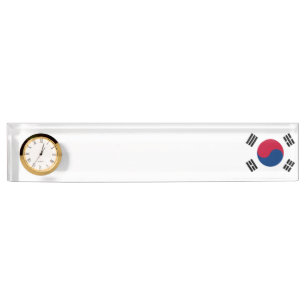 Südkorea-Flagge Namensplakette