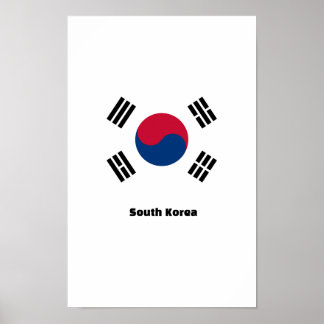 Südkorea-Flagge Poster