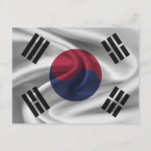 Südkorea-Flagge Postkarte