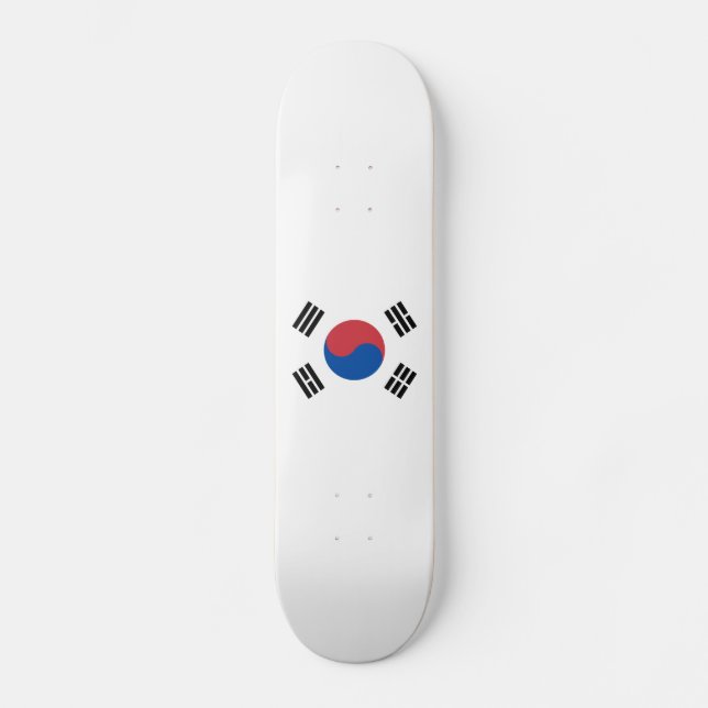 Südkorea-Flagge Skateboard (Vorderseite)