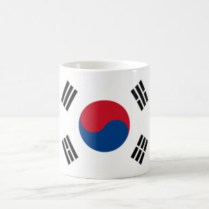 Südkorea-Flaggen-Tasse Kaffeetasse
