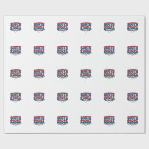 Südkorea Fußball 2026 Fußball Fett Land Typogr Geschenkpapier