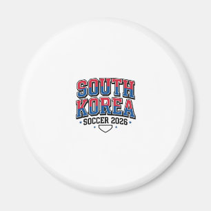 Südkorea Fußball 2026 Fußball Fett Land Typogr Magnet