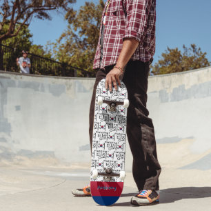 Südkorea Fußballfanne-Flagge Unterstützer individu Skateboard