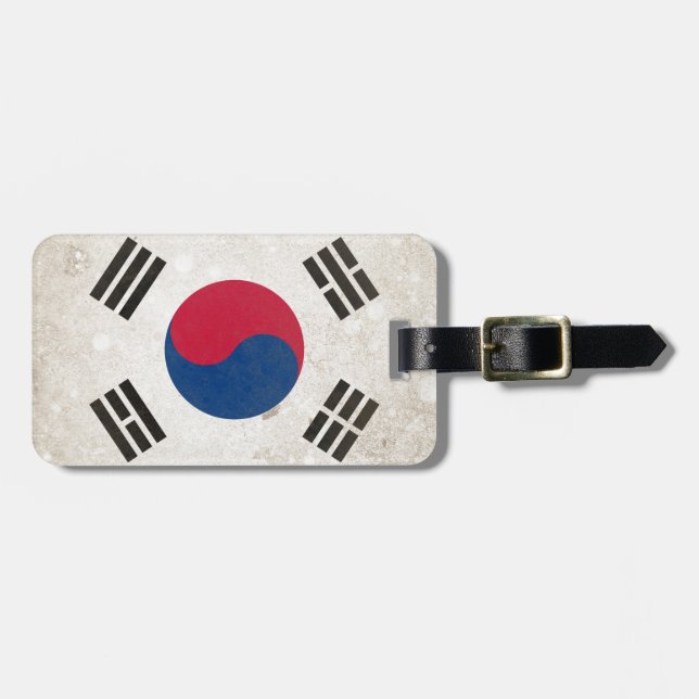 Südkorea Gepäckanhänger (Vorderseite horizontal)