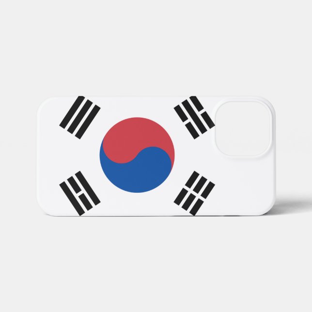 Südkorea iPhone 13 Mini Hülle (Rückseite (Horizontal))