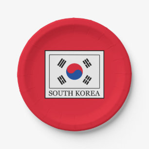 Südkorea Pappteller