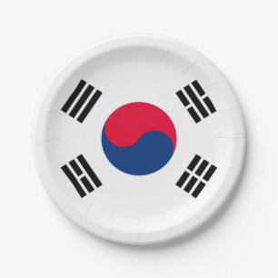 Südkorea Pappteller