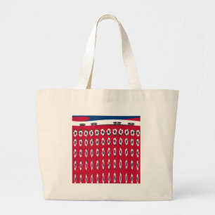 Südkorea PolkaDot-Flagge Jumbo Stoffbeutel