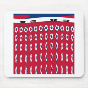 Südkorea PolkaDot-Flagge Mousepad
