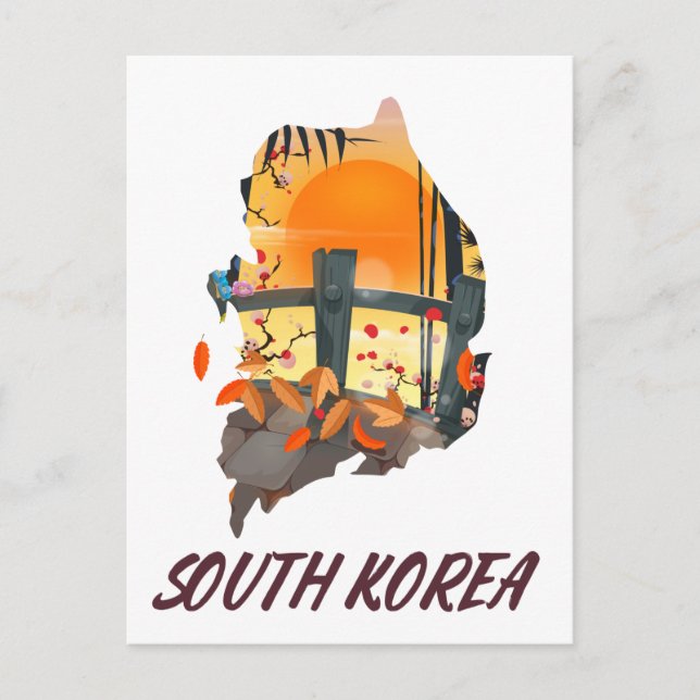 Südkorea Postkarte (Vorderseite)