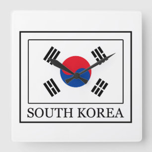 Südkorea Quadratische Wanduhr