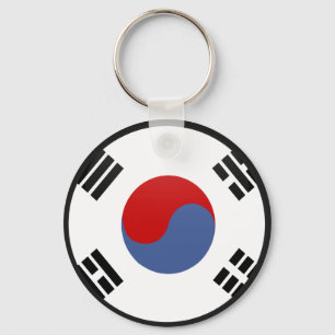 Südkorea-Qualität Flaggen-Kreis Schlüsselanhänger