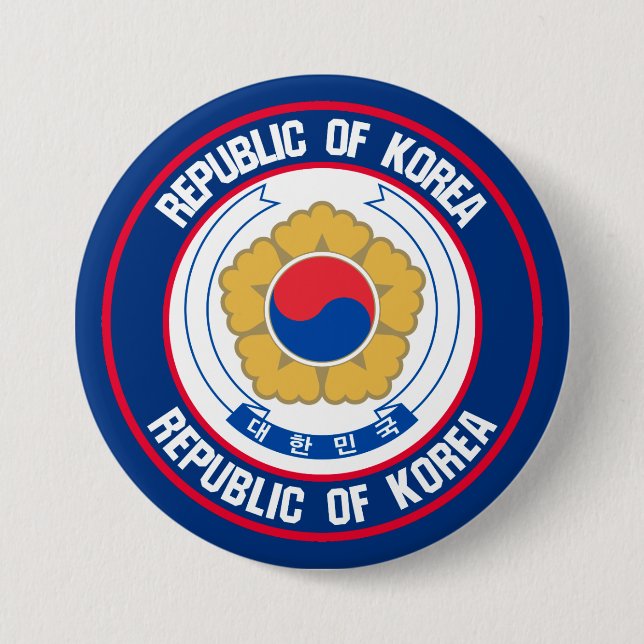 Südkorea-Runde Button (Vorderseite)