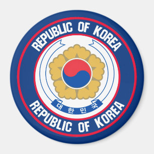 Südkorea-Runde Magnet