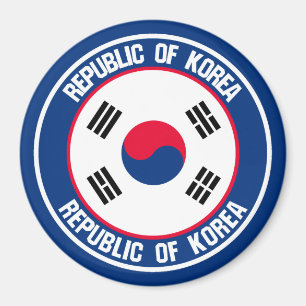 Südkorea-Runde Magnet