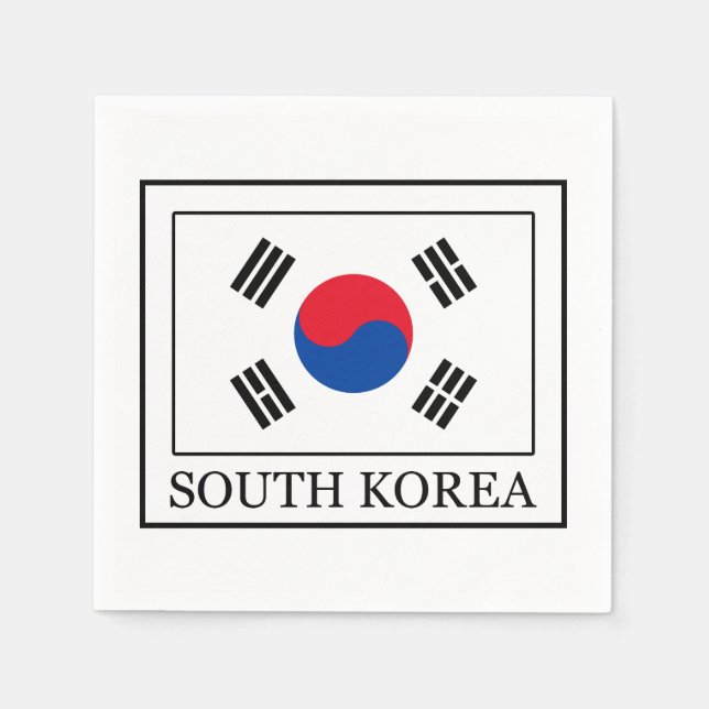 Südkorea Serviette (Vorderseite)