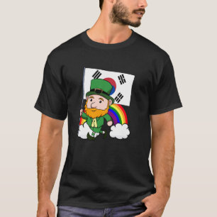 Südkorea Stolz koreanische Flagge St. Patricks Day T-Shirt
