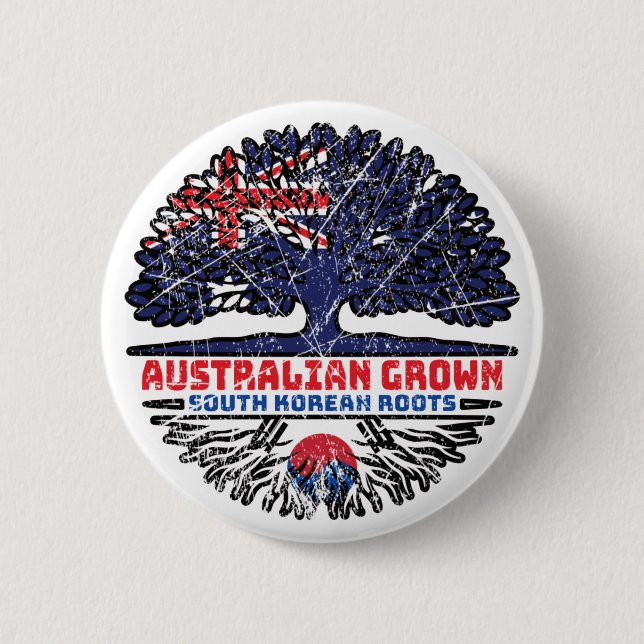 Südkorea Südkoreanischer Australischer Tree Button (Vorderseite)