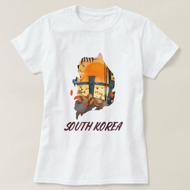 Südkorea T-Shirt (Design vorne)