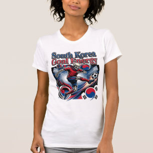 Südkorea Tor Energie Skelett Stürmer Nationen B T-Shirt
