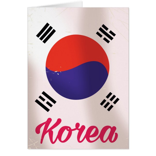 Südkorea Vintage Reiseplakat (Vorne)