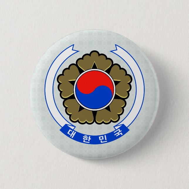 Südkorea-Wappen Detail Button (Vorderseite)