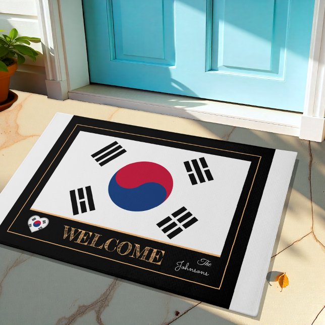 Südkorea - Willkommen bei der koreanischen Flagge Fußmatte (Von Creator hochgeladen)