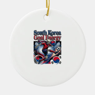 Südkorea Ziel Energie Skelett Stürmer Nationen B Keramik Ornament
