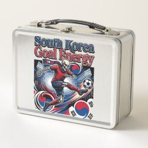 Südkorea Ziel Energie Skelett Stürmer Nationen B Metall Brotdose