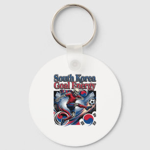Südkorea Ziel Energie Skelett Stürmer Nationen B Schlüsselanhänger