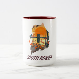 Südkorea Zweifarbige Tasse