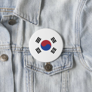 Südkoreaflagge Button
