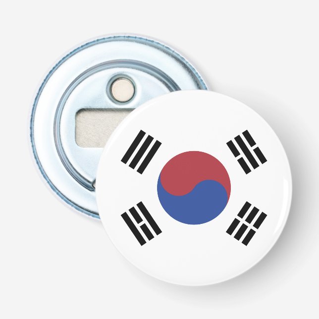 Südkoreaflagge Flaschenöffner (Vorderseite)