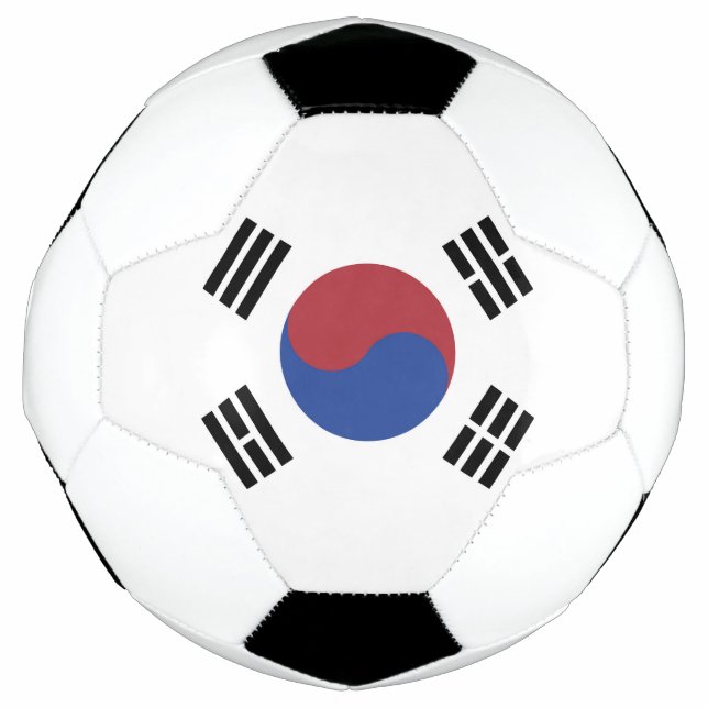 Südkoreaflagge Fußball (Vorderseite)