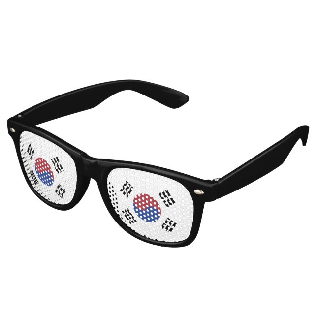 Südkoreaflagge Partybrille (Schrägansicht)
