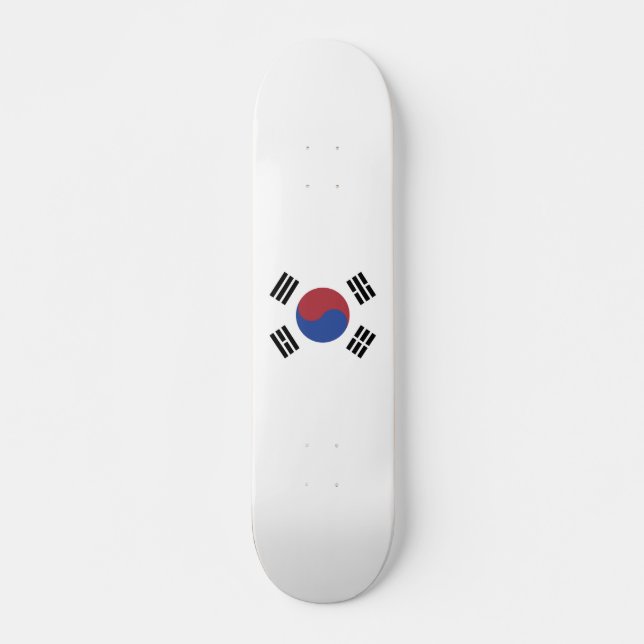 Südkoreaflagge Skateboard (Vorne)