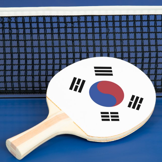 Südkoreaflagge Tischtennis Schläger (InSitu)