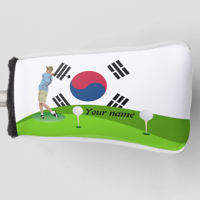 Südkoreaner Golf Headcover (Vorderseite)