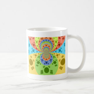 Südkoreanische Flagge Inspiriert Abstrakte Kunstdr Kaffeetasse