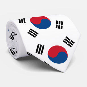 Südkoreanische Flagge Krawatte