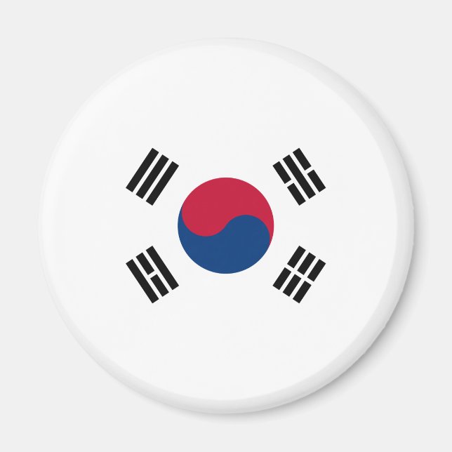 Südkoreanische Flagge Magnet (Vorne)