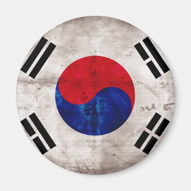 Südkoreanische Flagge Magnet (Vorne)