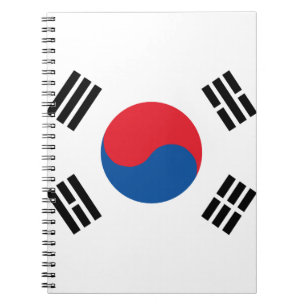 Südkoreanische Flagge Notizblock