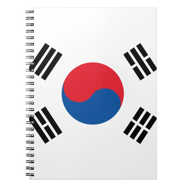 Südkoreanische Flagge Notizblock (Vorderseite)